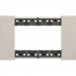 Bticino Placa de Pared KA4804KM, 4 Puertos, Arena  1