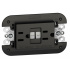 Bticino Tomacorriente KG4188GFG6, 2 Enchufes, 127V, 15A, Negro  1