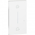 Bticino Tapa de Pared Entrar y Salir KW40M2, 2 Módulos, Blanco