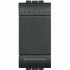 Bticino Interruptor Sencillo L4001N, 16A, 127 - 277V, Negro Antracita  1