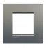 Bticino Placa Ciega de Pared LNA4802AE, 2 Puertos, Gris  1