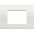 Bticino Placa de Pared LNA4803BI, 3 Puertos, Blanco  1