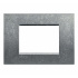 Bticino Placa de Pared LNA4803NA, 3 Puertos, Gris  1