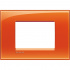 Bticino Placa de Pared LNA4803OD, 3 Puertos, Naranja  1
