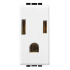 Bticino Tomacorriente N4129, 1 Enchufe,  127 - 277V, 15A, Blanco  1