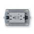 Bticino Tomacorriente NT4188GFG6, 2 Enchufes, 125V, 15A, Gris  1