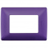 Bticino Placa de Pared QZ4803M3BLL, 3 Puertos, Lavanda