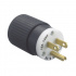 Burndy Clavija Recta 5266-NP, 125V, 15A, NEMA 5-15P,  Negro/Blanco  1
