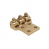 Burndy Terminal para Cable Q3A284N, 4 Orificios, Cobre
