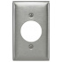 Burndy Placa para Pared SS720, 1 Puerto, Acero Inoxidable  1