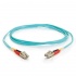 C2G Cable Fibra Óptica Dúplex Multimodo OM3 2x LC Macho - 2x LC Macho, 50/125, 9 Metros, Aqua  2