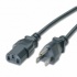C2G Cable de Poder NEMA 5-15 Macho - C13 Hembra, 90cm, Negro  1