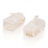 C2G Jack de Red Modular Cat5e, RJ-45, Transparente, 100 Piezas  1