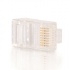 C2G Jack de Red Modular Cat5e, RJ-45, Transparente, 100 Piezas  4