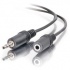 C2G Cable AUX 3.5mm Macho - 3.5mm Hembra, 1.8 Metros, Negro  1