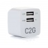 C2G Cargador de Pared 22322, 5V, 2x USB A, Blanco  4