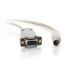 C2G Cable Serial DB9 Hembra - Mini 8 pin Macho, 1.8 Metros, Blanco  4