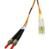 Cable Fibra Óptica Dúplex Multimodo OM1 LC Macho - ST Macho, 62.5/125, 6 Metros, Naranja  1