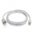C2G Cable USB A Macho - Lightning Macho, 1 Metro, Blanco  1