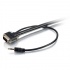 C2G Cable Stereo VGA + 3.5mm Macho - VGA + 3.5mm Macho, 7.6 Metros, Negro