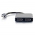 C2G Adaptador Mini DisplayPort Macho - 2x HDMI + Micro USB C Hembra, Negro  2