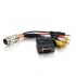 C2G Cable VGA + 3.5mm Stereo + RCA Macho - RapidRun 15-pin Macho, 15cm, Negro  1