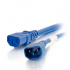 C2G Cable de Poder C14 Acoplador Macho - C13 Acoplador Hembra, 90cm, Azul