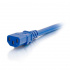 C2G Cable de Poder C14 Acoplador Macho - C13 Acoplador Hembra, 90cm, Azul - Imagen adicional 2
