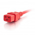 C2G Cable de Poder C20 Acoplador Macho - C19 Acoplador Hembra, 1.8 Metros, Rojo  2