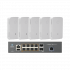 Kit Switch Cambium Networks Gigabit Ethernet MX-EX2010PXA-U, 8 Puertos PoE 10/100/1000Mbps + 2 Puertos SFP, 16.384 Entradas - Administrable ― incluye 5 Access Point PLE425  1