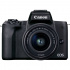 Cámara Digital Mirrorless Canon EOS M50 Mark II, 24.1MP + Lente EF-M 15 - 45mm ― Incluye Mochila, Memoria 32GB SD y Curso Online ABC  1