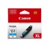 Cartucho Canon CLI-151 Alto Rendimiento Cian, 11ml   1