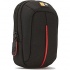 Case Logic Estuche de Nilón/Poliester para Cámara Digital, Negro/Rojo