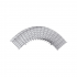 Charofil Curva Pre-Fabricada de 90°, 54/100mm, Electro Zinc (EZ)