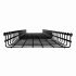 Charofil Charola Tipo Malla para Rack, 66/300mm, 3 Metros, hasta 315 Cables Cat6, Negro