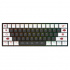 Teclado Checkpoint KX-400-AK, Teclado Mecánico, Red Switch,  Alámbrico, Negro/Blanco (Inglés)  1