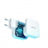 Choetech Cargador de Pared PD8002, 57W, 1x USB-A, 1x USB-C, Blanco - Imagen adicional 1