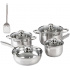 Cinsa Batería de Cocina Irlanda, Acero Inoxidable, 9 Piezas  2