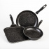 Cinsa Juego de Sartenes Experta, 3 Piezas, Antiadherente, Negro  1
