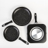 Cinsa Juego de Sartenes Experta, 3 Piezas, Antiadherente, Negro  2
