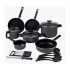 Cinsa Batería de Cocina Duramax, Acero Vitrificado, Antiadherente, 20 Piezas