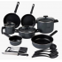 Cinsa Batería de Cocina Duramax, Acero Vitrificado, Antiadherente, 20 Piezas