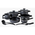Cinsa Batería de Cocina Duramax, Acero Vitrificado, Antiadherente, 13 Piezas