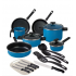 Cinsa Batería de Cocina Duramax Classic, Acero Vitrificado, Antiadherente, 7 Piezas