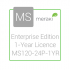 Cisco Meraki Licencia y Soporte Empresarial, 1 Licencia, 1 Año, para MS120-24P  1