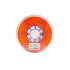 Color Plus Bobina de Filamento ABS AB175111, Diámetro 1.75mm, 1kg, Naranja