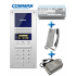 Commax Kit Audioportero Interfon DR2AG, Altavoz, Alámbrico, Negro/Plata ― Incluye Distribuidor de 4 Equipos y Fuente de Alimentación de 24VDC  1