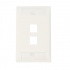 Comsscope Placa Vertical para Pared, 2 Puertos, RJ-45, Blanco  1
