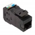 CommScope Jack de Red Cat6a UTP, RJ-45, Negro  1