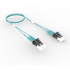 CommScope Cable Fibra Óptica Multimodo OM4 LC Macho - LC Macho, 3 Metros, Aqua  1